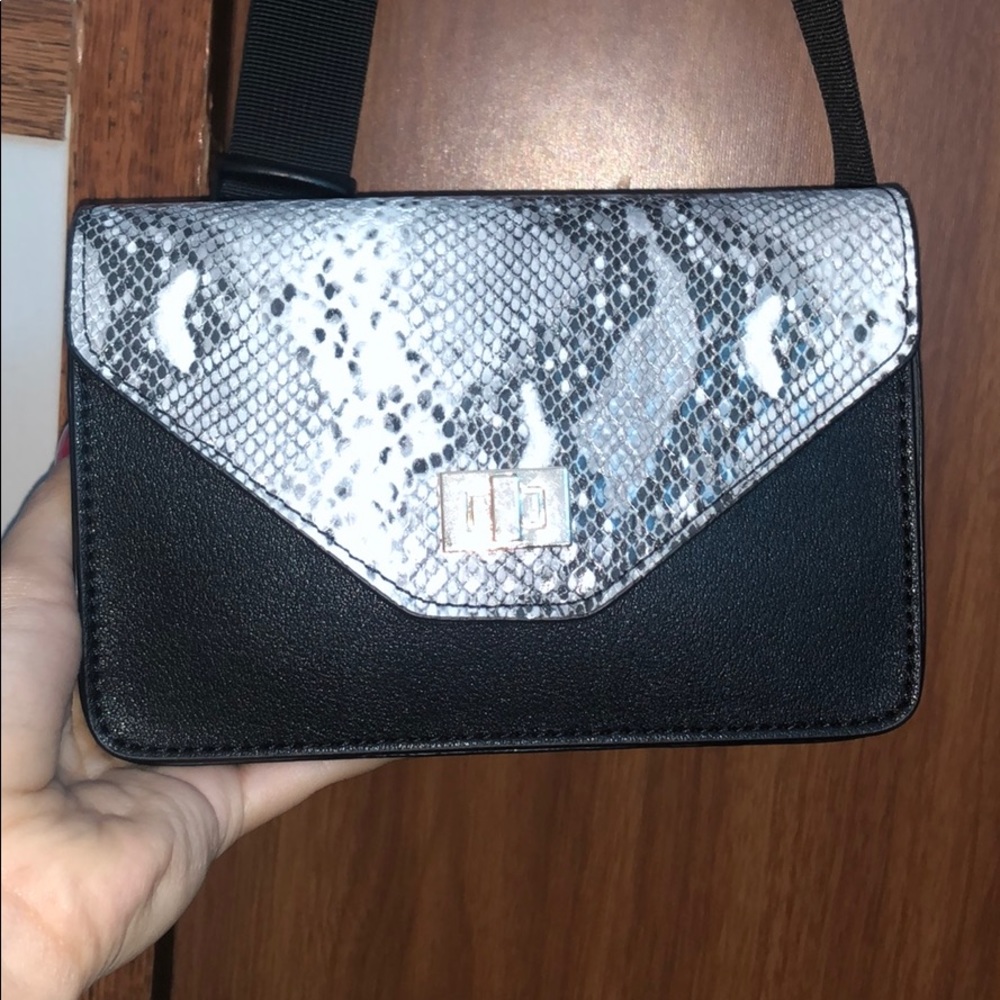Snake skinned Fanny pack styled bag